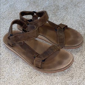 Teva Original Brown Leather Sandal Men’s Size 10